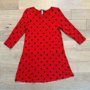 Kensie Casual Red Polka Dot Dress